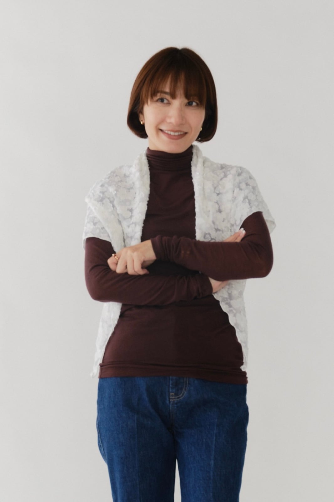 shirocon レースジャガードストール【2025AW】 | 2025 AW Collection| yori