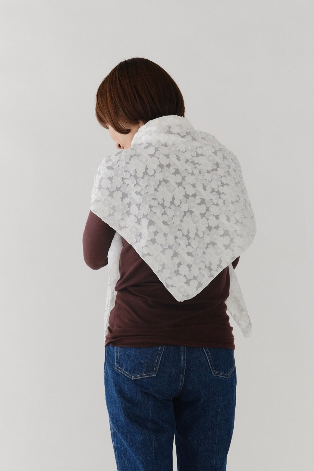 shirocon レースジャガードストール【2025AW】 | 2025 AW Collection| yori