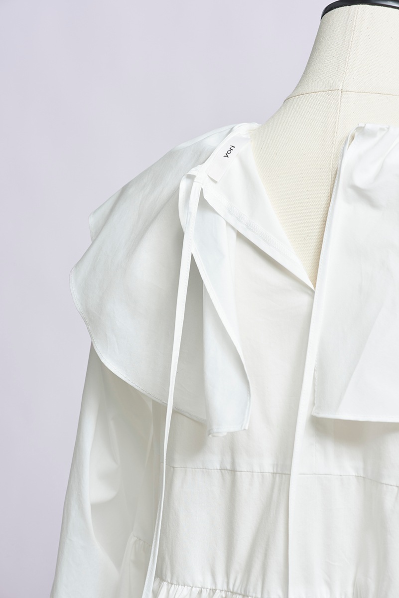 フリルカラーティアードチュニック | 2021 AW Collection | yori フリルカラーティアードチュニック | 2021 AW Collection | yori