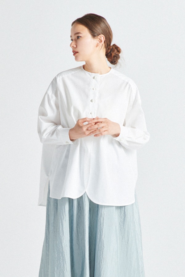 yori キャンディボタン シャツ ブラウス ホワイト FREE shirocon】 candyブラウス | shirocon| yori