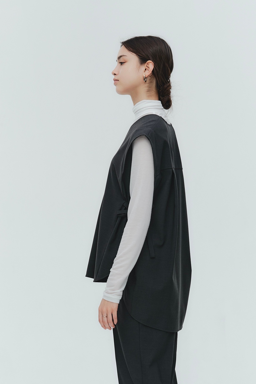 ハンサムVネックリボンジレ 