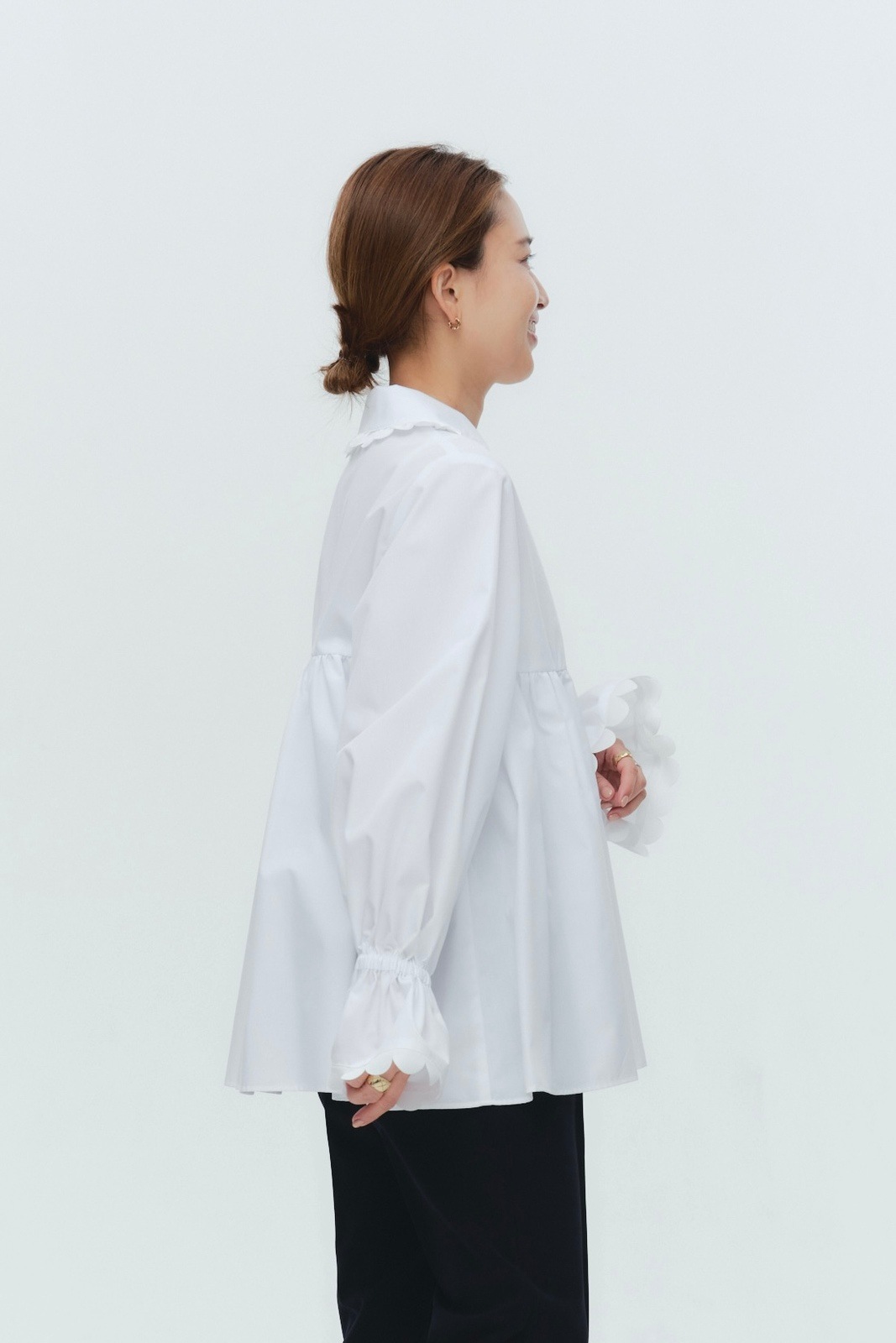 1月下旬発送予定 スカラップトリムブラウス【2026SP】 | 2026SP