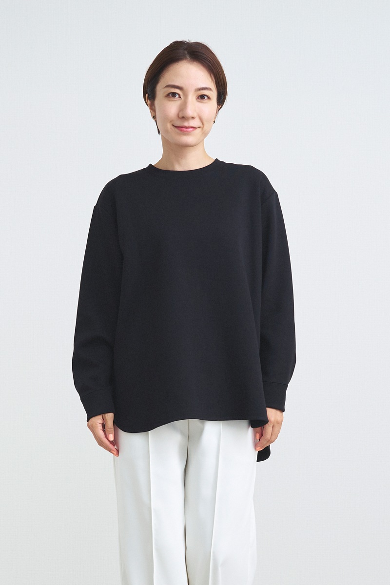ワイドヘムラウンドTee | 2021 AW Collection | yori 半額直販 yori ヨリ ワイドヘムラウンドTee Tシャツ/カットソー(七分/長袖)