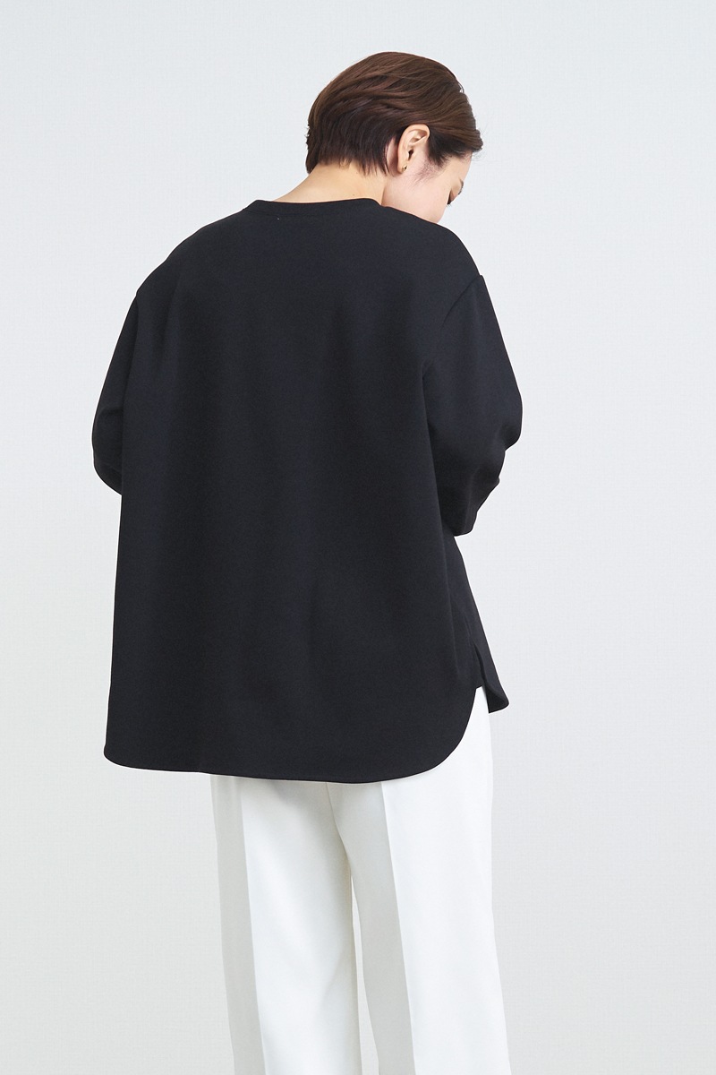 ワイドヘムラウンドTee | 2021 AW Collection | yori 半額直販 yori ヨリ ワイドヘムラウンドTee Tシャツ/カットソー(七分/長袖)