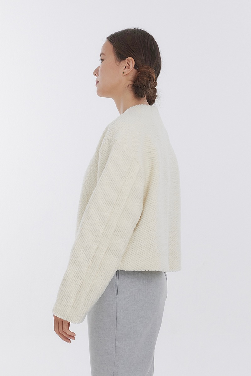 Laubeblancローブブランカーディガン　プルオーバー Laubeblancローブブランカーディガン プルオーバー Basket Knit