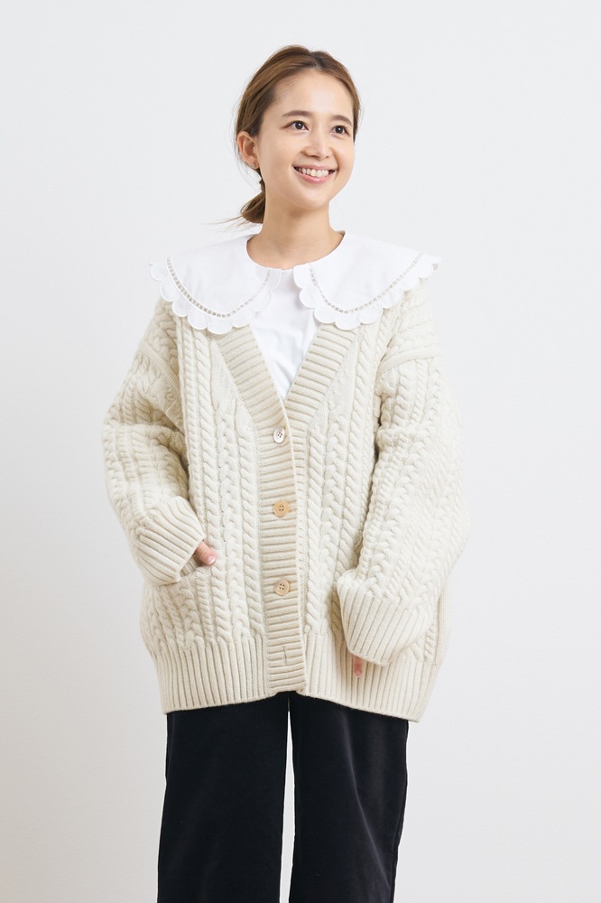 ウールケーブルカーディガン【2022AW】 | 2022 AW Collection | yori