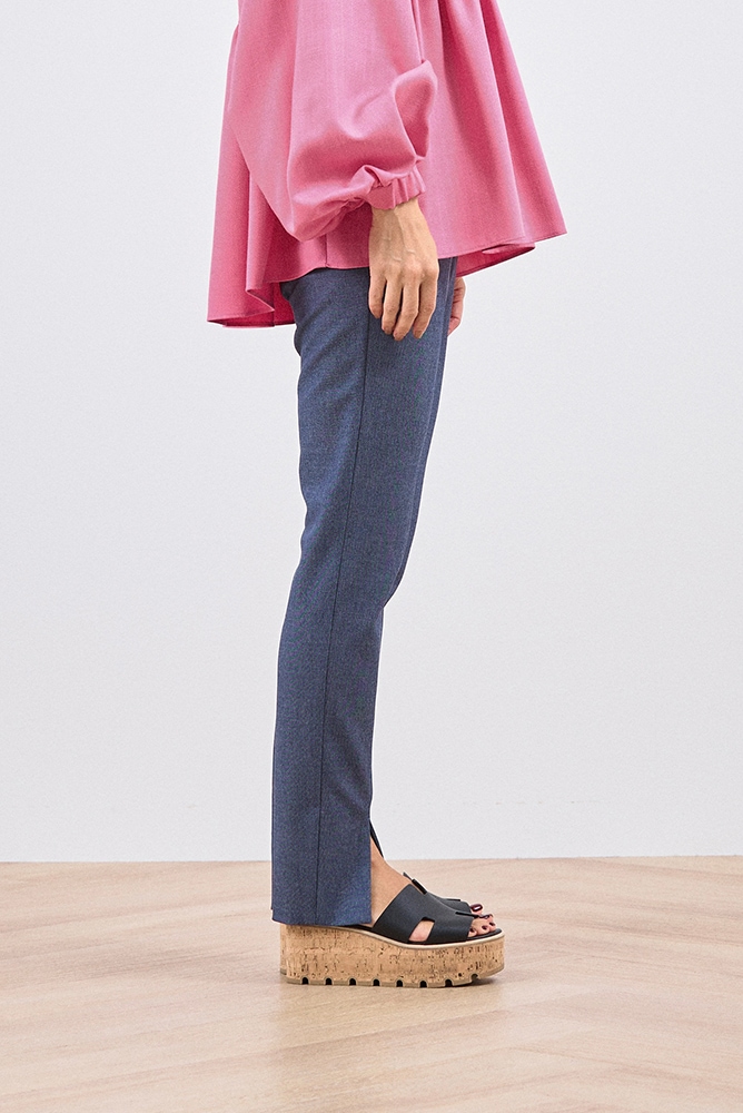 新品未使用　yori ロングスリットレギパン　38 6月上旬発送予定 ロングスリットレギパン 【shichaku】 | 2024SS