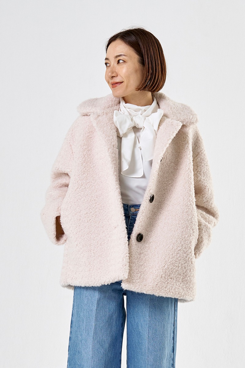 専用yo ri スイートボアフードロングコート【2024AW】 専用yo ri スイートボアフードロングコート【2024AW】 フード
