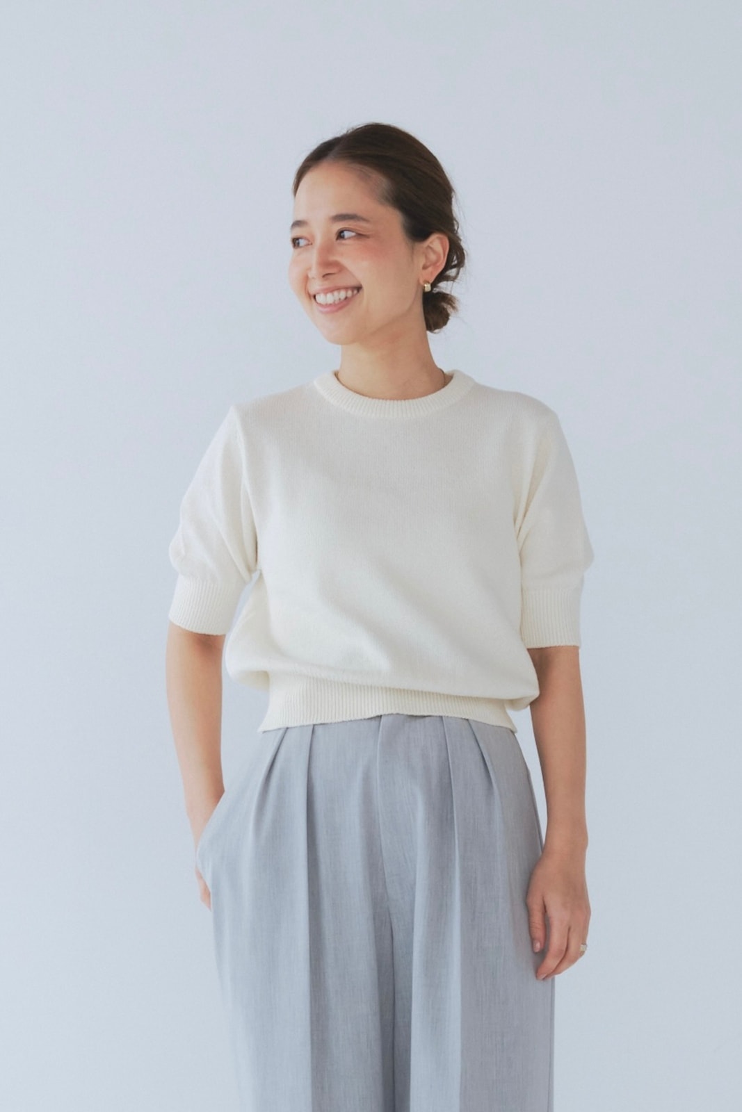 yori バックリボンショートスリーブニット バックリボンショートスリーブニット【2025SM】 | all item| yori
