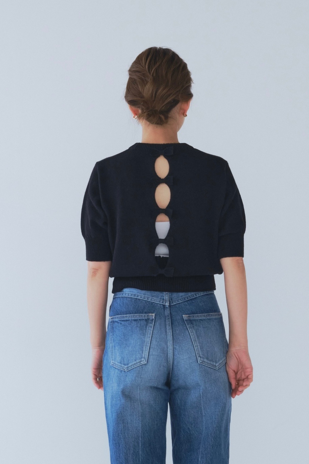 yori バックリボンショートスリーブニット38 バックリボンショートスリーブニット【2025SM】 | all item| yori