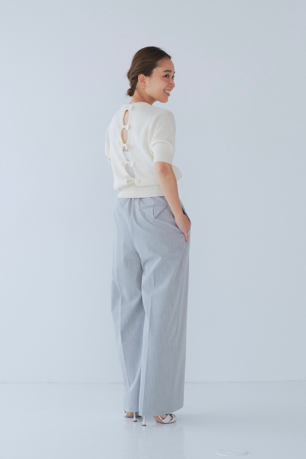バックリボンショートスリーブニット【2025SM】 | all item| yori