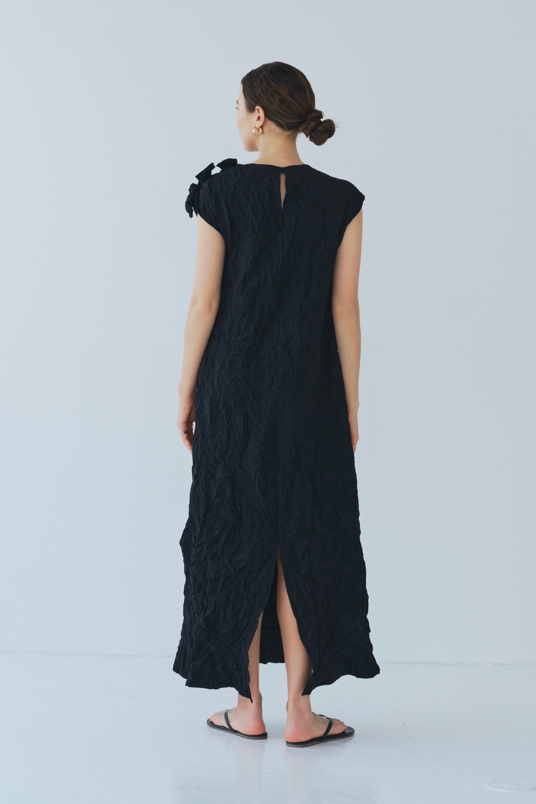 yori ワンピース yori リボンリボンリボンワンピース ブラック yori バック