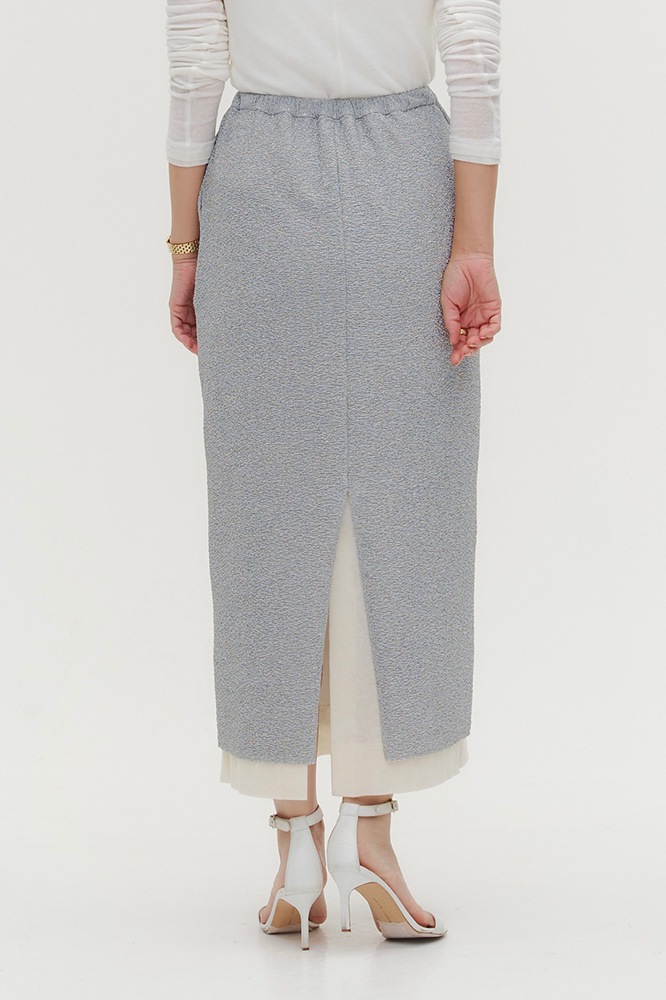 レイヤードラメスカート