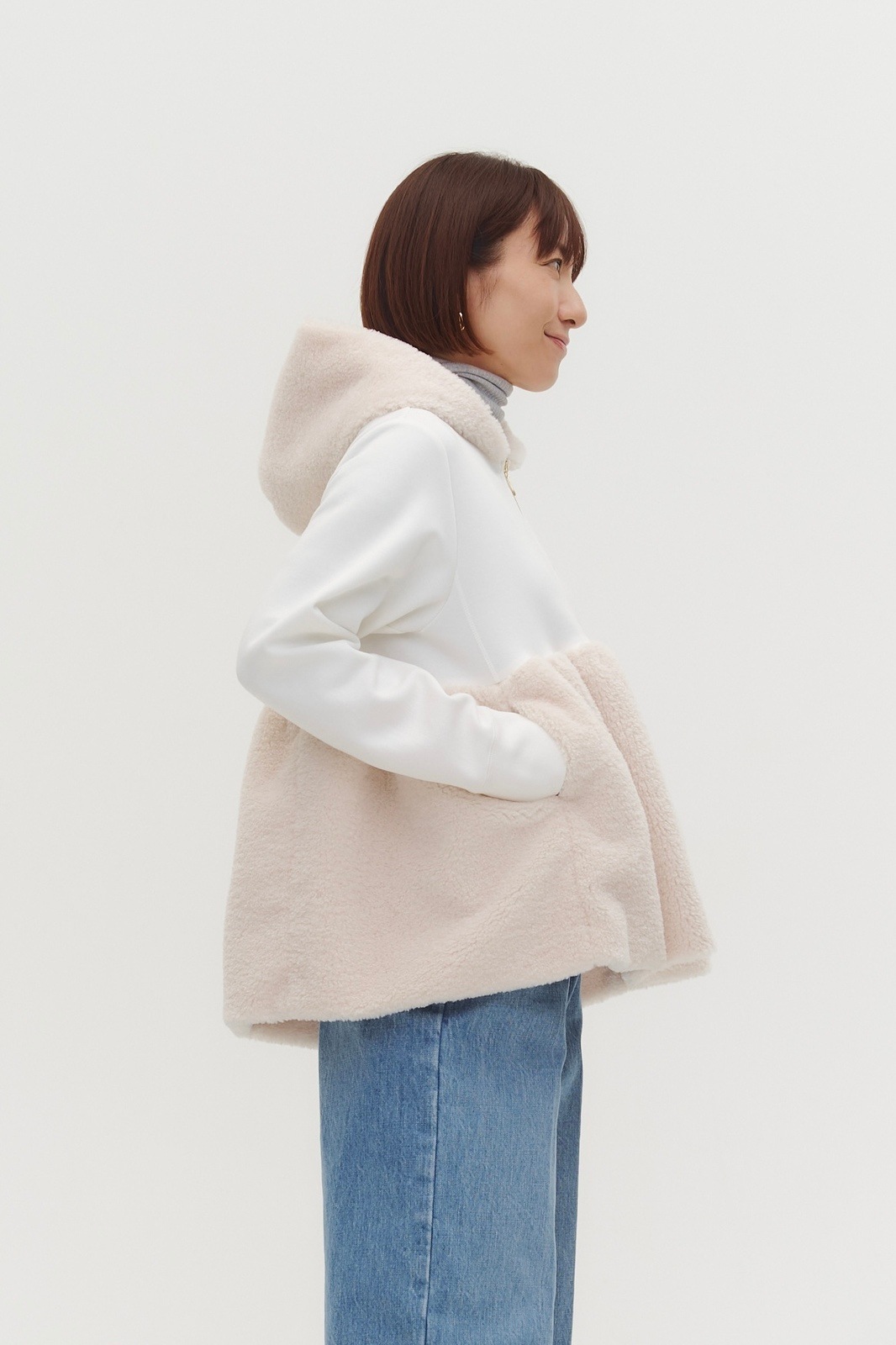 ミニケー ボア フリース モコモコ パーカー popupshop】もこもこボアカットソーパーカー【後日配送】 | 3