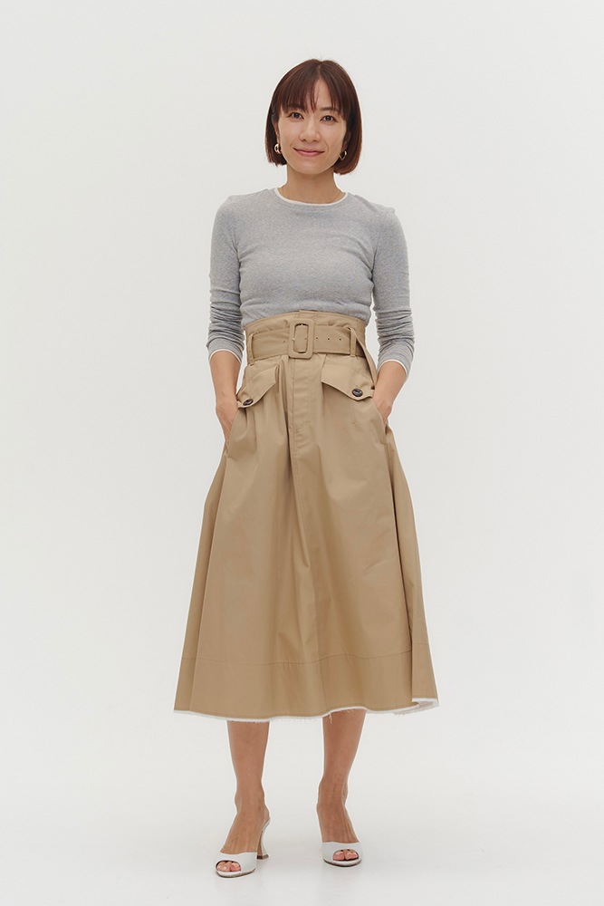 popupshop】ベルト付チノフレアスカート【会場お渡し】 | 3