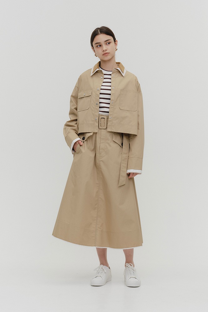 popupshop】ベルト付チノフレアスカート【会場お渡し】 | 3