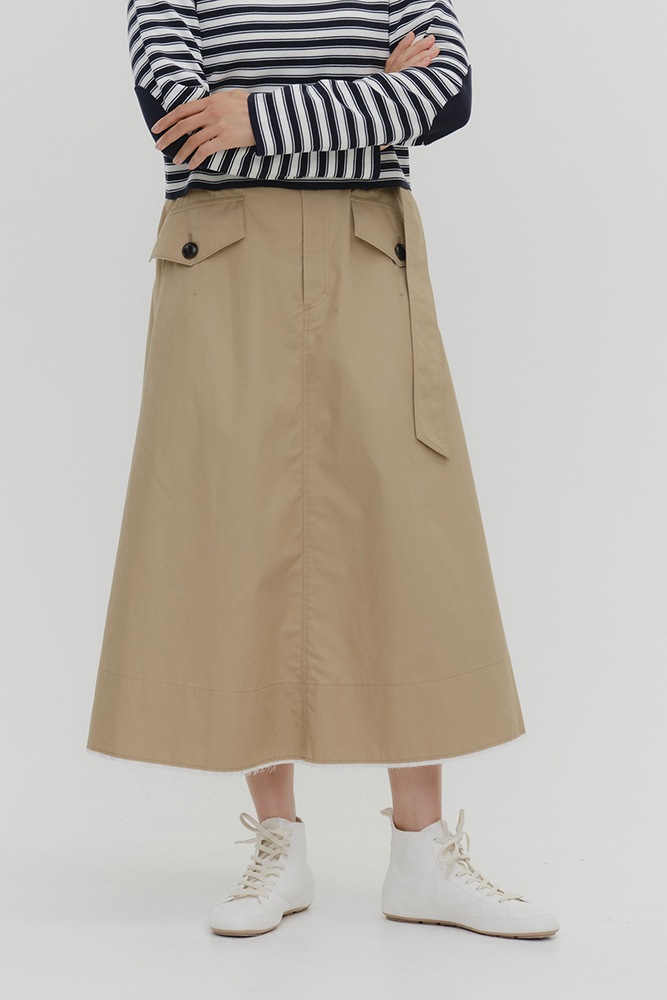 popupshop】ベルト付チノフレアスカート【会場お渡し】 | 3