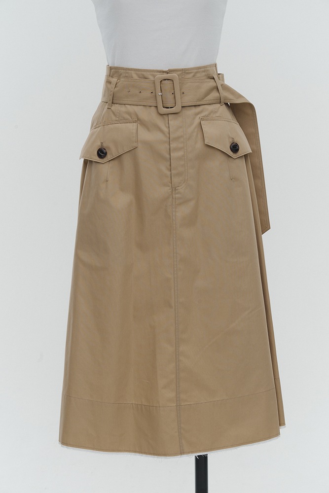 popupshop】ベルト付チノフレアスカート【会場お渡し】 | 3