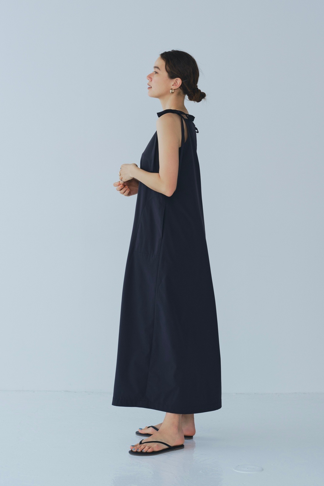 yori ヨリ　UVsyショルダーリボンワンピース　新品未使用タグ　36 UVショルダーリボンワンピース | all item| yori