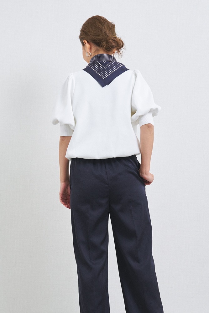 当店限定販売】 yori コットンパフスリーブニット 新品未使用 - T ...
