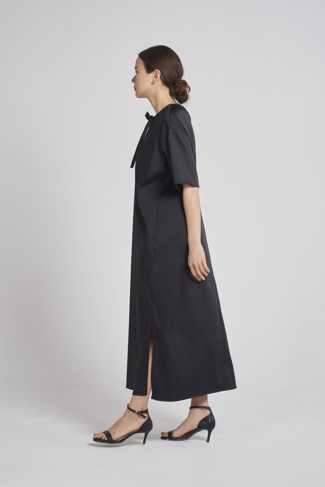 トラディショナルウェザーウエア yori ボックスサテンワンピース 34