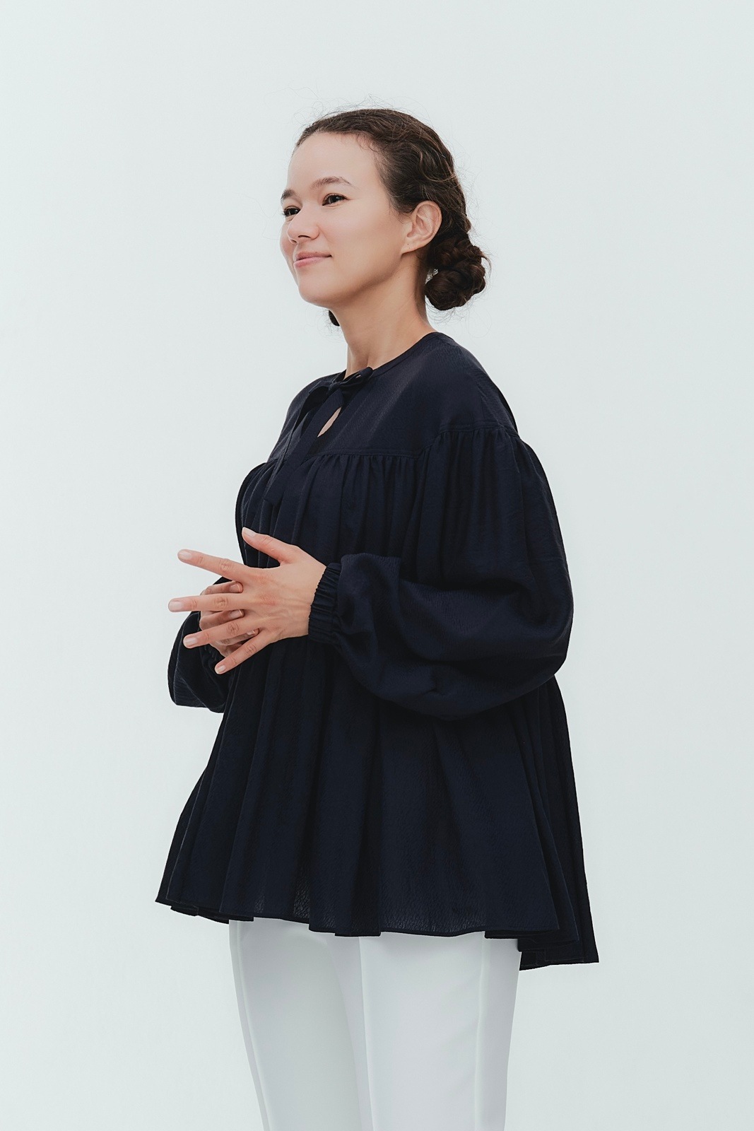 3月下旬発送予定 ウェイビーシアーティアードブラウス【2026SP