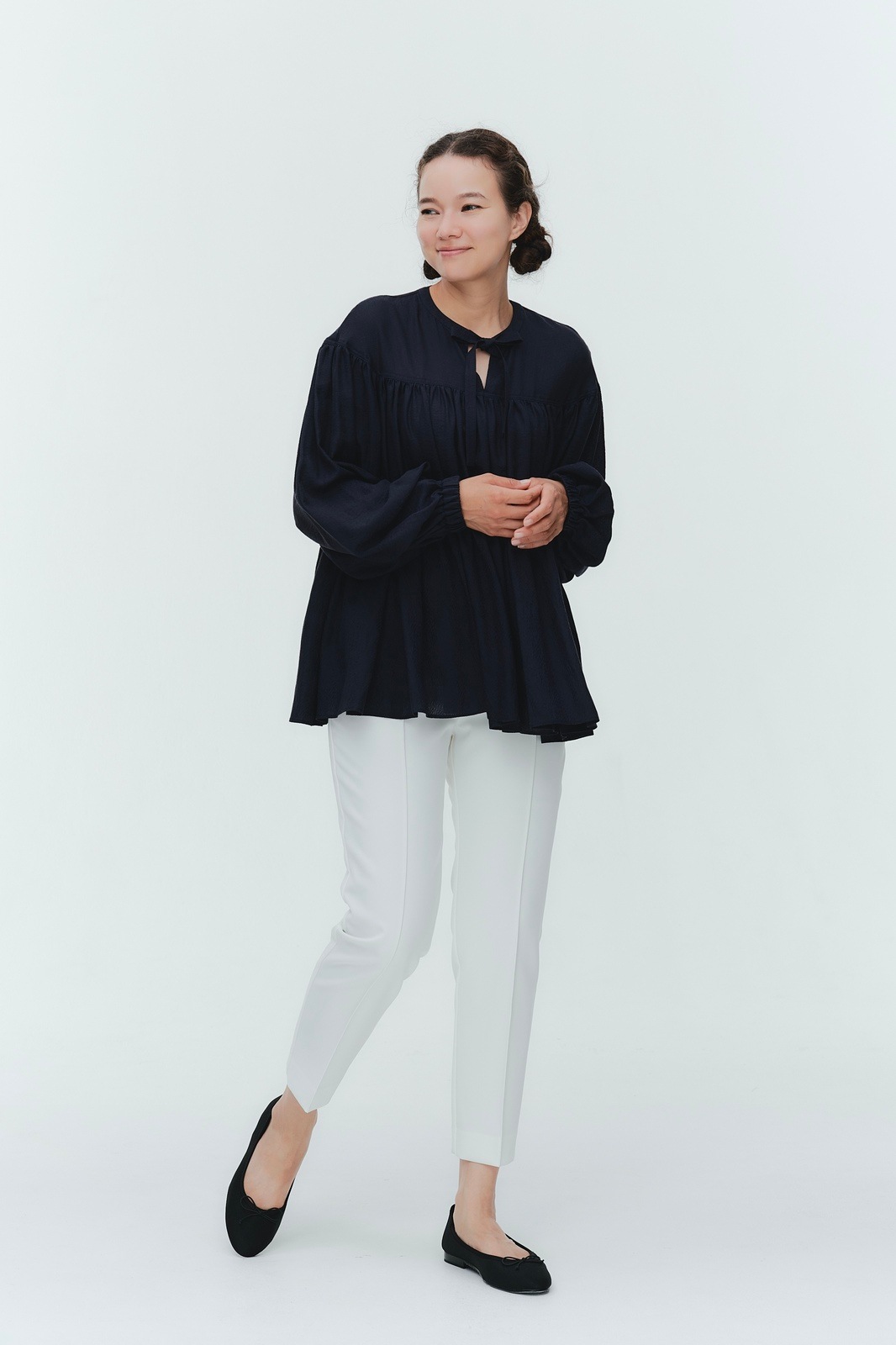 3月下旬発送予定 ウェイビーシアーティアードブラウス【2026SP