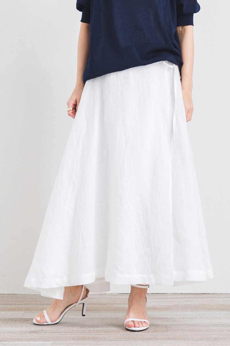 mark down】リネンラップスカート | mark down| yori 