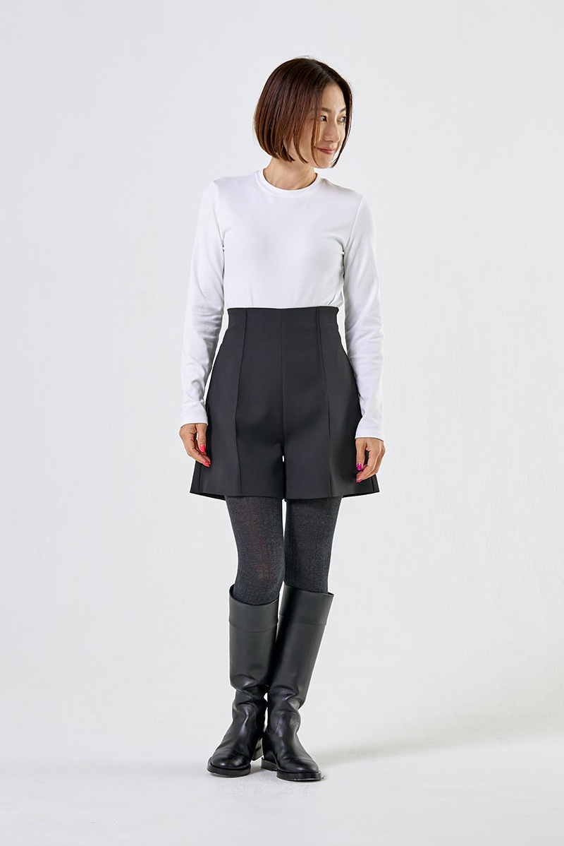 milk⭐︎yori 38 トリプルクロスショートパンツ ブラック トリプルクロスショートパンツ | all item| yori