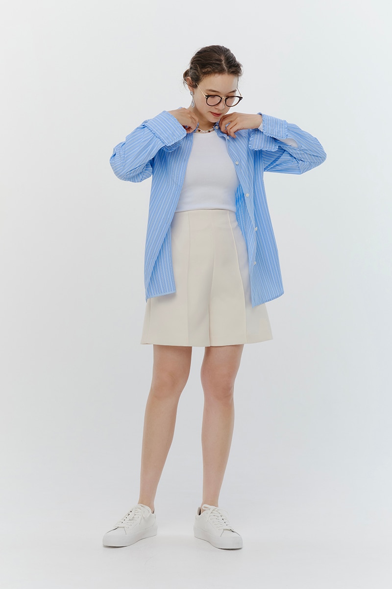 新品♡yori ヨリ　トリプルクロスショートパンツ2024AW 34 ブラック 中古・古着通販】YORI (ヨリ) トリプルクロスショートパンツ