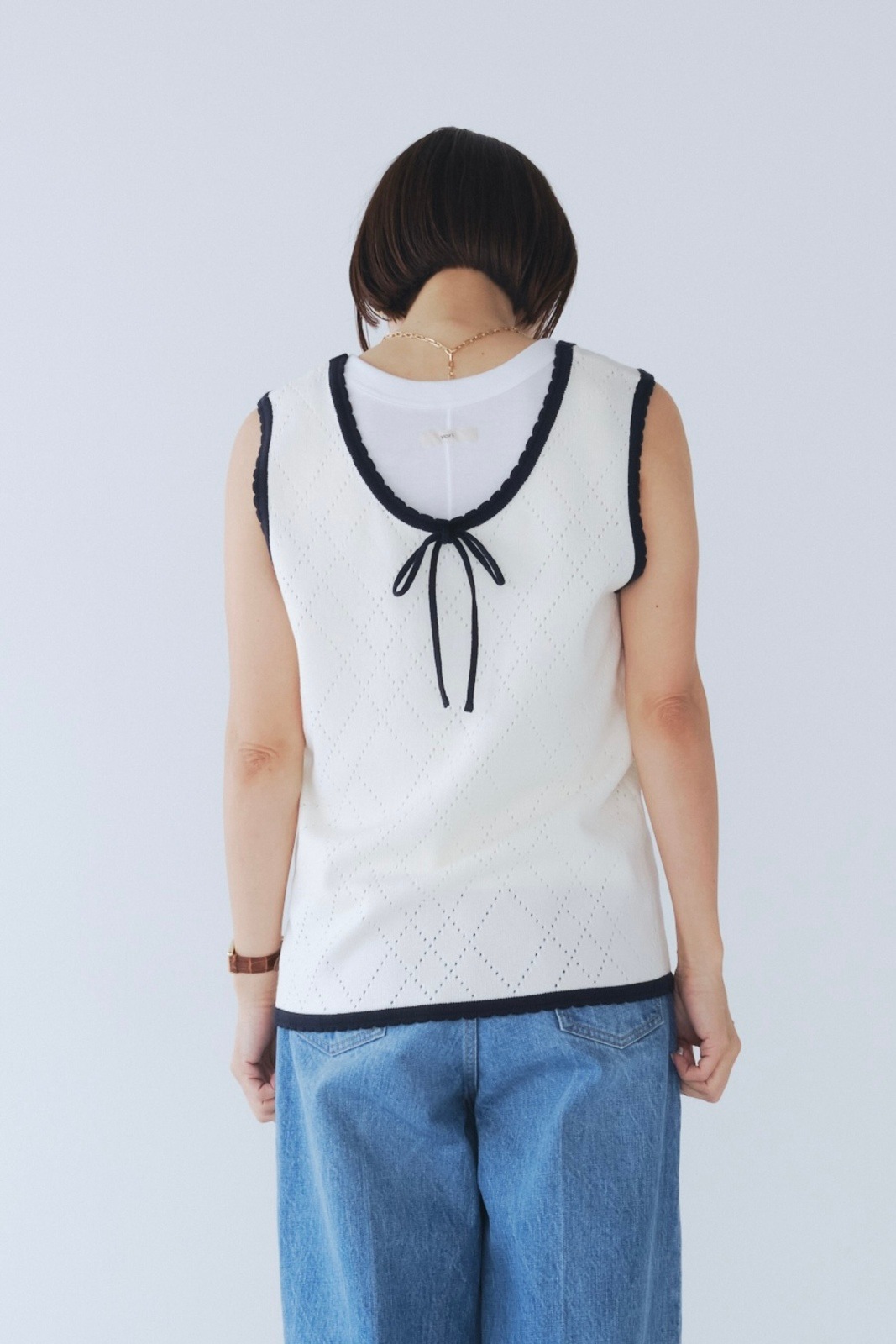 Gucci ニット ジレ 未使用ながらシミ1つ有り Vネックニットミニジレ【2025SM】 | all item| yori
