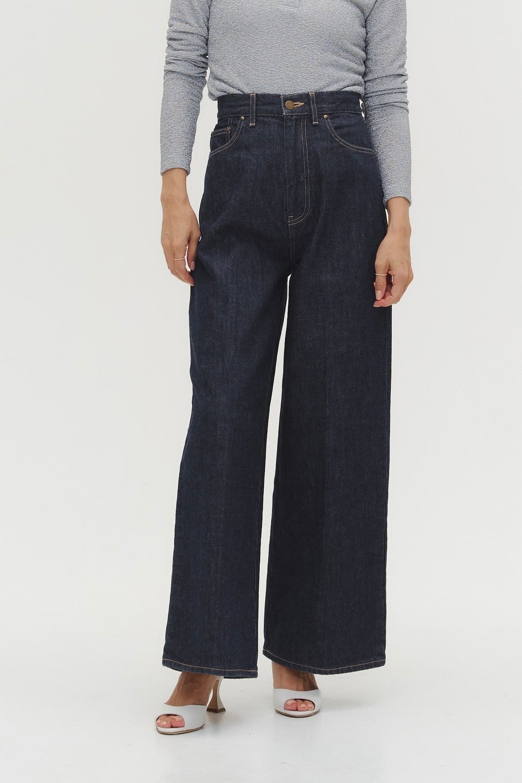 セール!!★GANNI アシッドウォッシュ デニムラップワンピ 送関込 popupshop】Janeワンウォッシュデニム【会場お渡し】 | 3