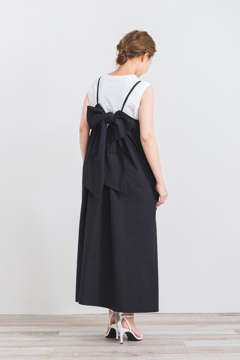 yori バックリボンキャミドレス ブラック - 17，000円 | thebratshack.com 