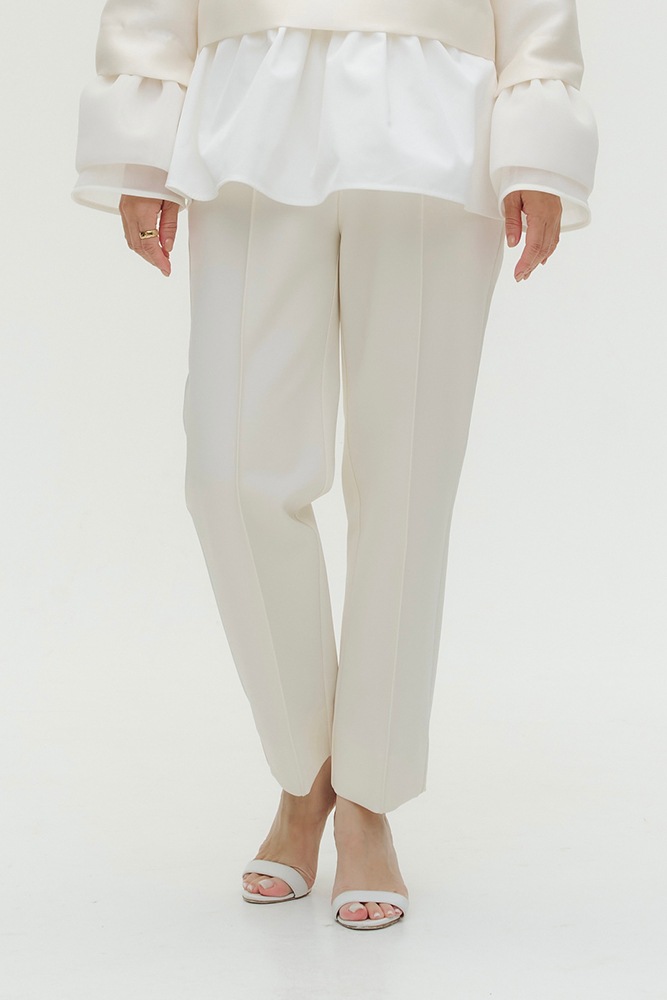 shirocon カメリアストレッチドレスパンツ