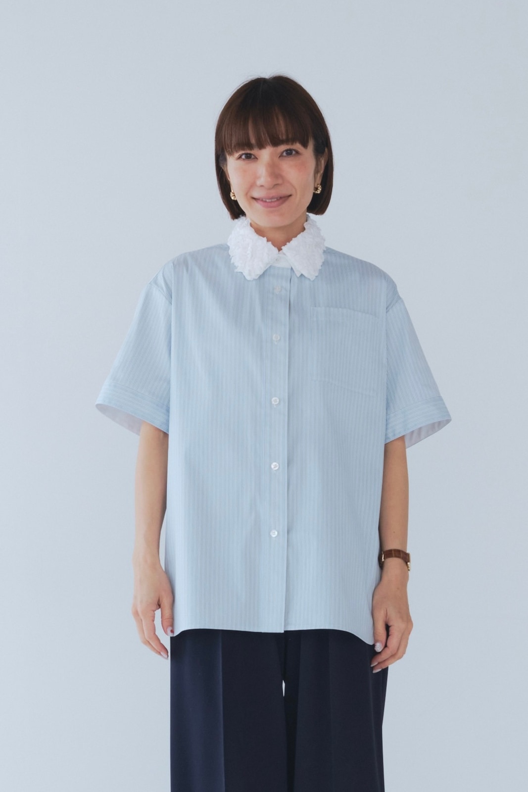 yorishirocon curlyオーバーシャツ【2025SM】38 shirocon curlyオーバーシャツ【2025SM】 | 2025 SM Collection