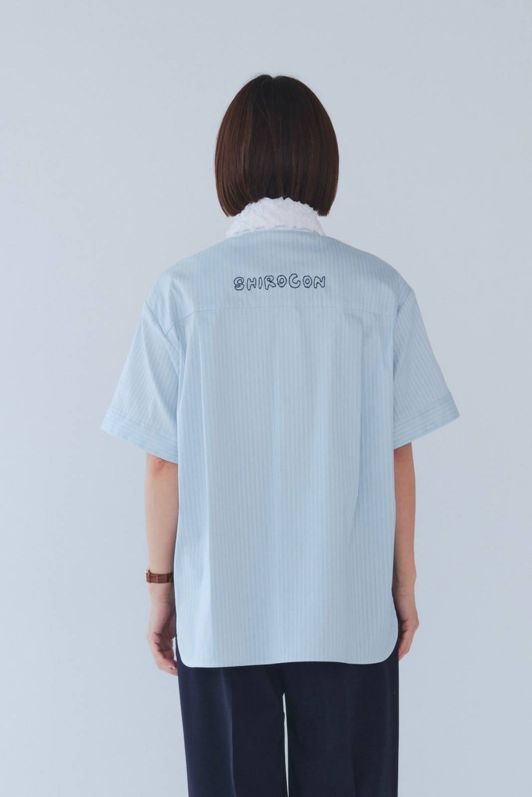 yori shirocon セーラーリボンシャツ yori shirocon curlyオーバーシャツ【2025SM】 | 2025 SM Collection