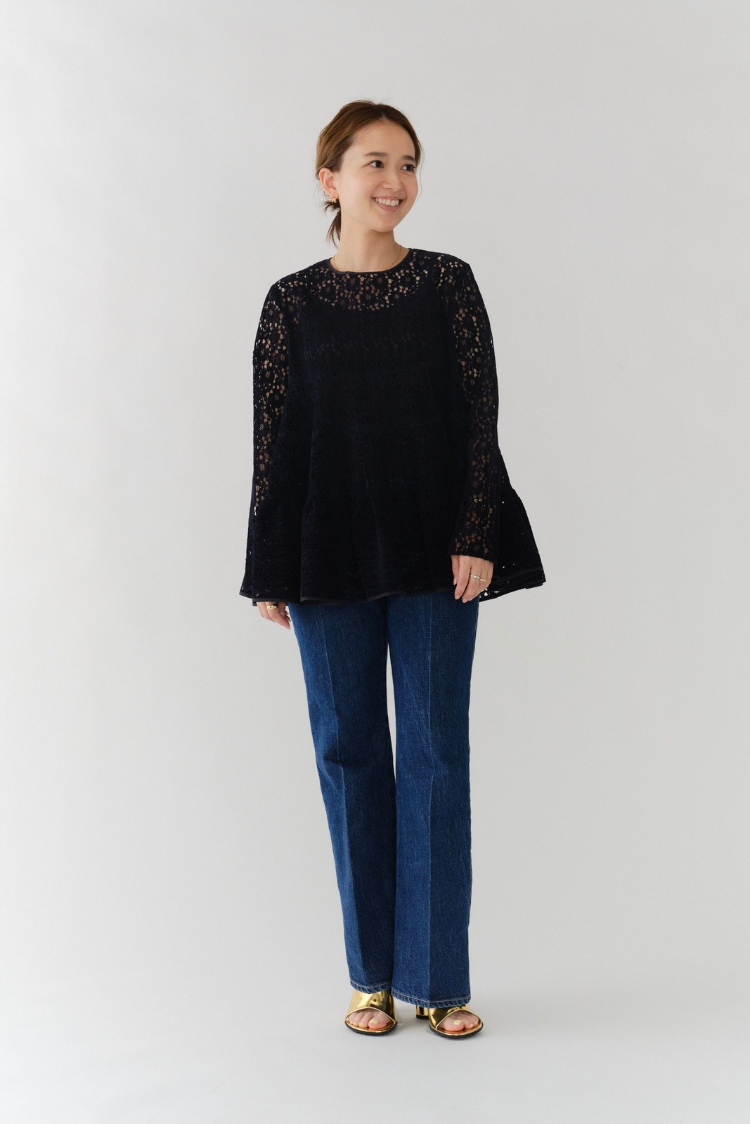 フロッキーレースティアードブラウス【2025AW】