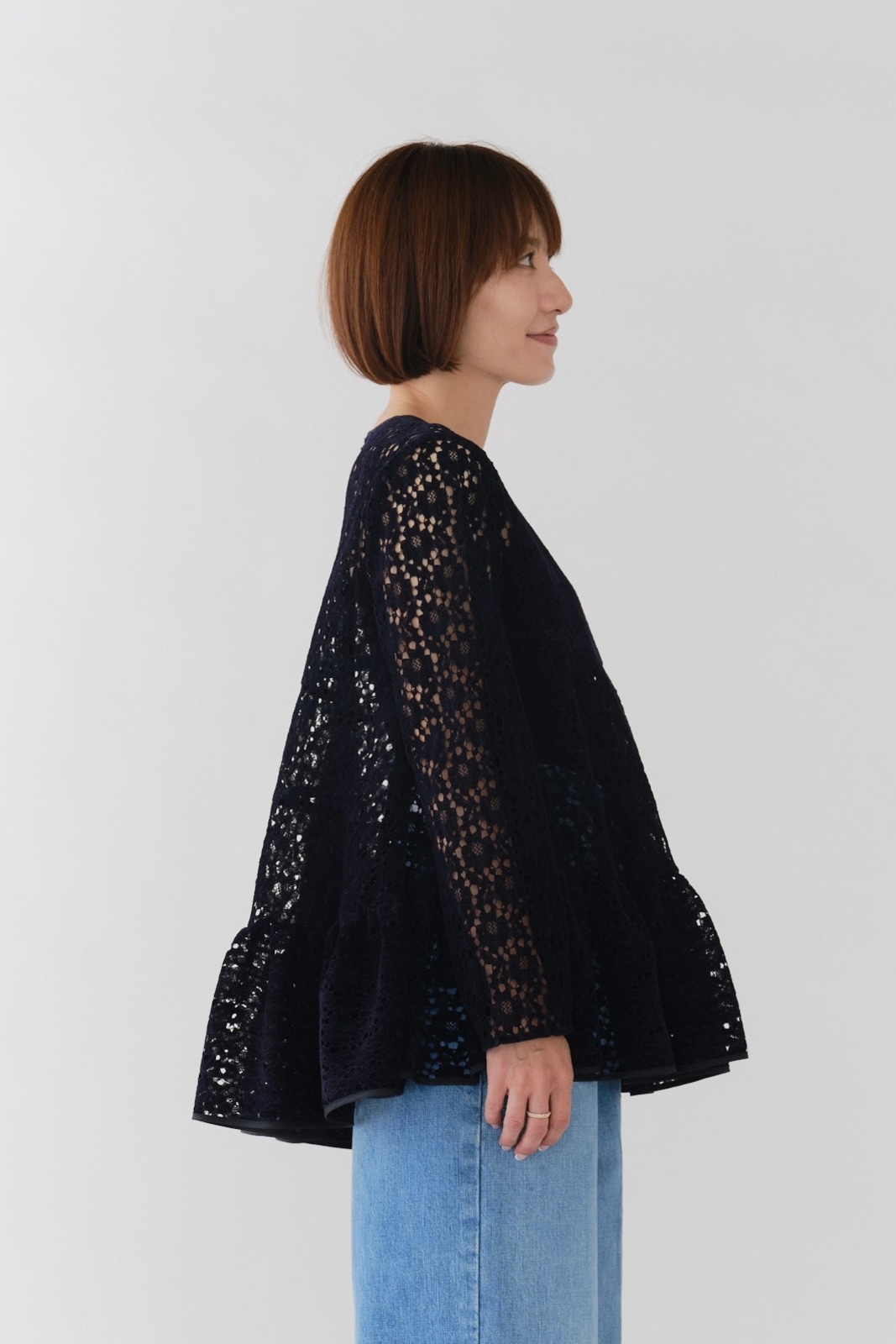 【新品　未使用】　yori フロッキーレースシャツ　2025AW フロッキーレースシャツ【2025AW】 | all item| yori