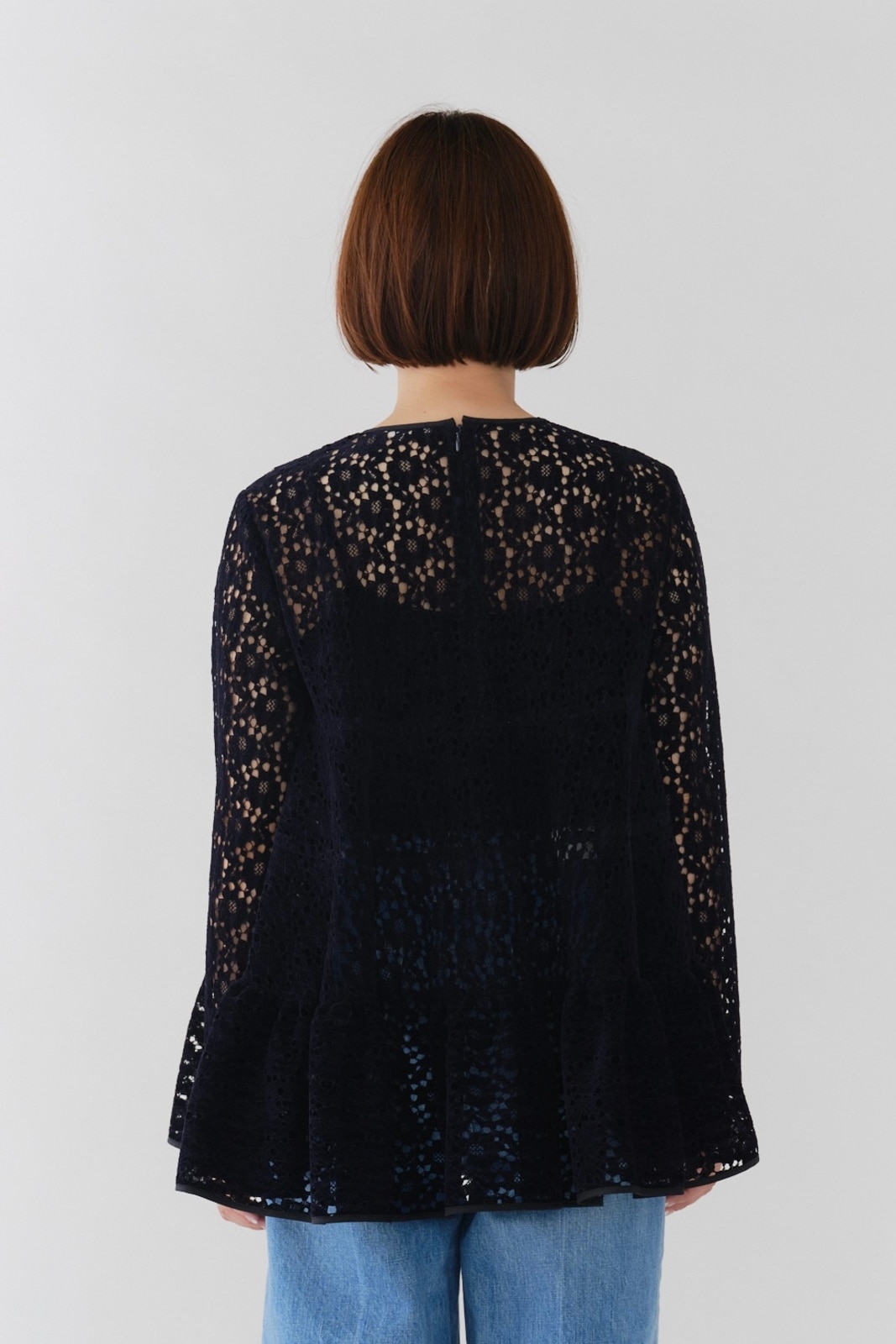 yori フロッキーレースシャツ【2025AW】 ホワイト フロッキーレースシャツ【2025AW】 | all item| yori