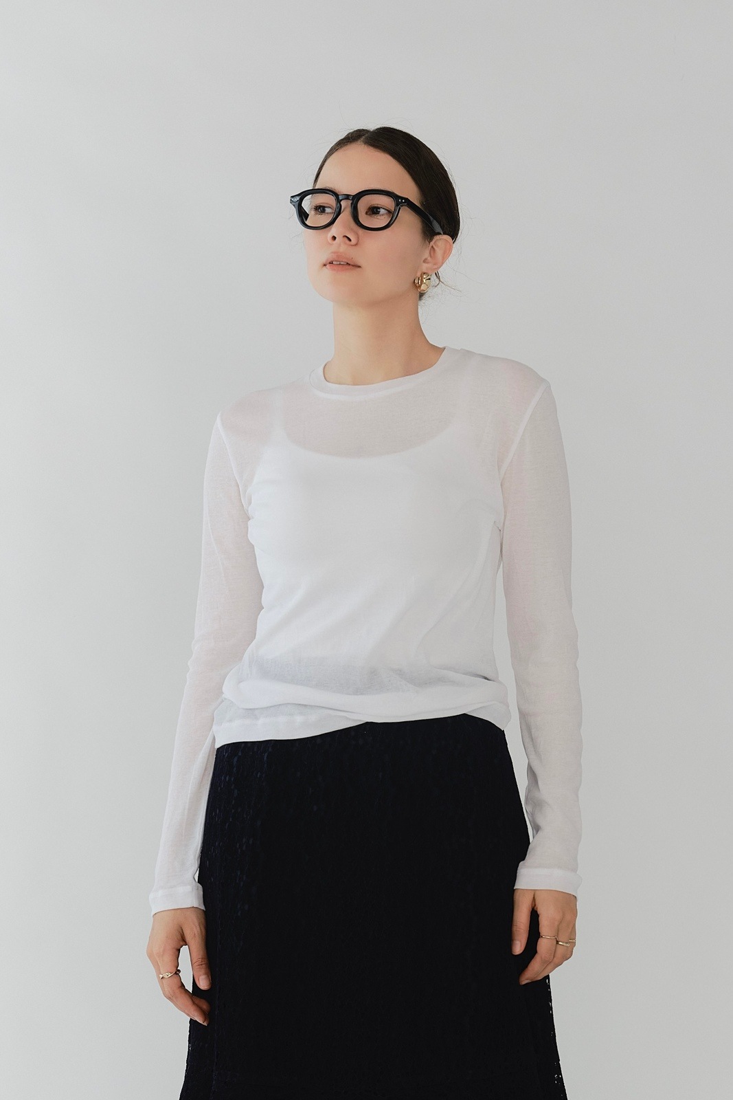 yori コットンシアーロンTee サックス　36 会場限定カラー 2025AW コットンシアーロンTee【2025AW】 | all item| yori