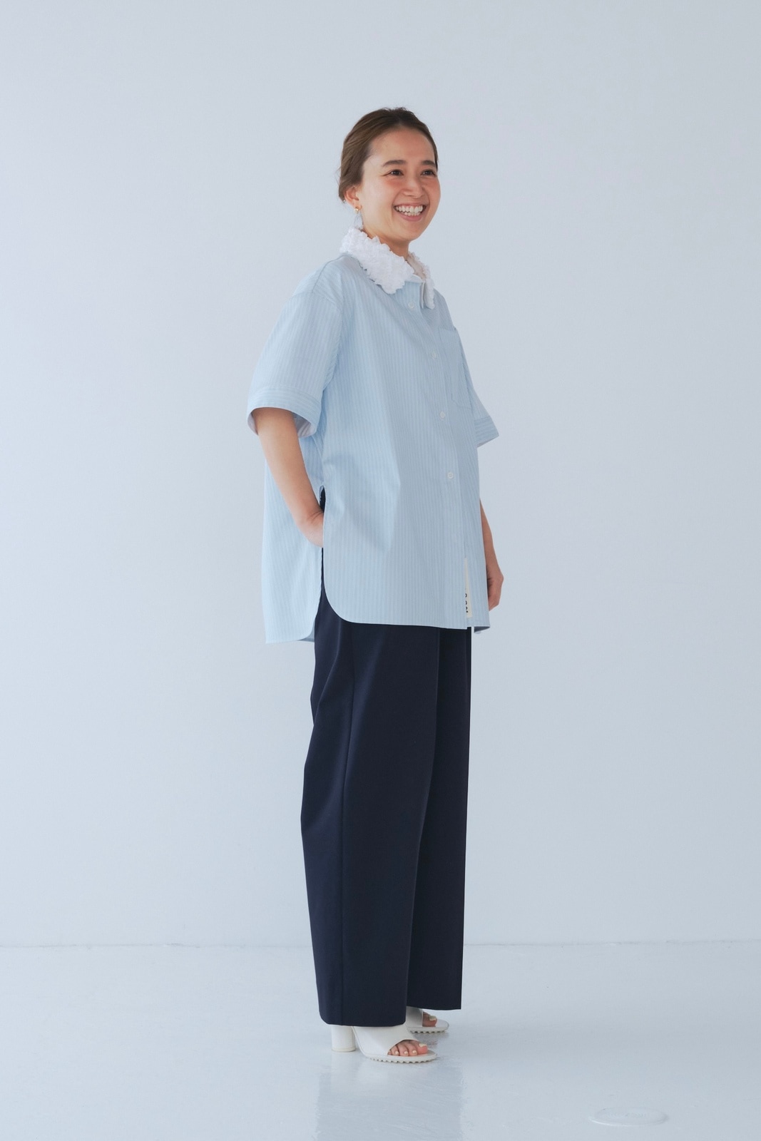 新品タグ付き　shiroconダブルタックバギーパンツ shiroconダブルタックバギーパンツ | all item| yori