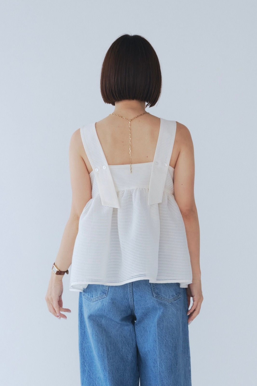 shiroconシアーボーダーフレアキャミ | 2025 SM Collection| yori