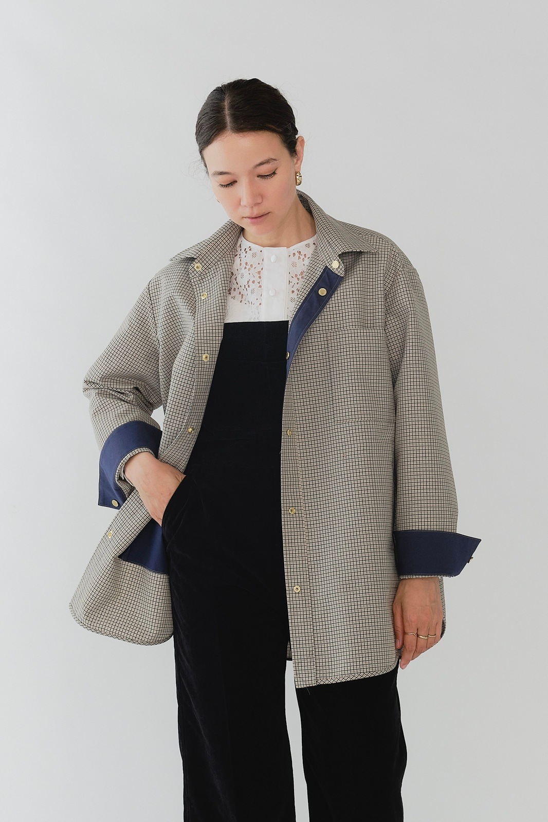 リバーシブルチェックシャツジャケット【2025AW】10/17pm21:00
