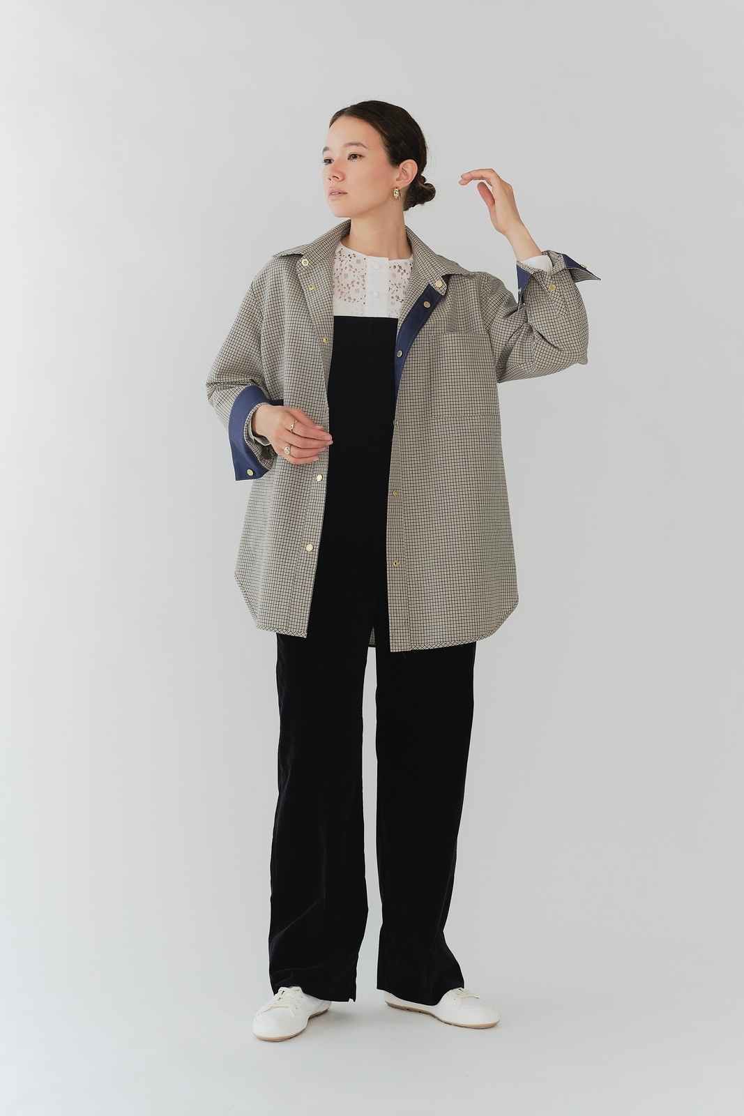 リバーシブルチェックシャツジャケット【2025AW】10/17pm21:00