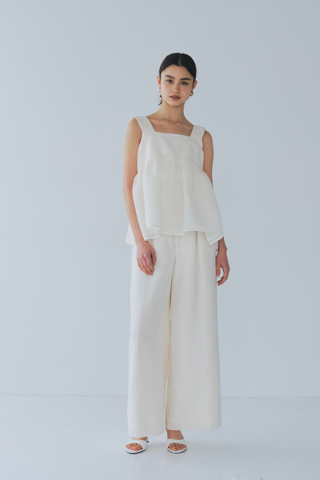 Rさま専用⭐︎新品未使用☆yori フクレワイドパンツ　ホワイト　36 フクレワイドパンツ | all item| yori