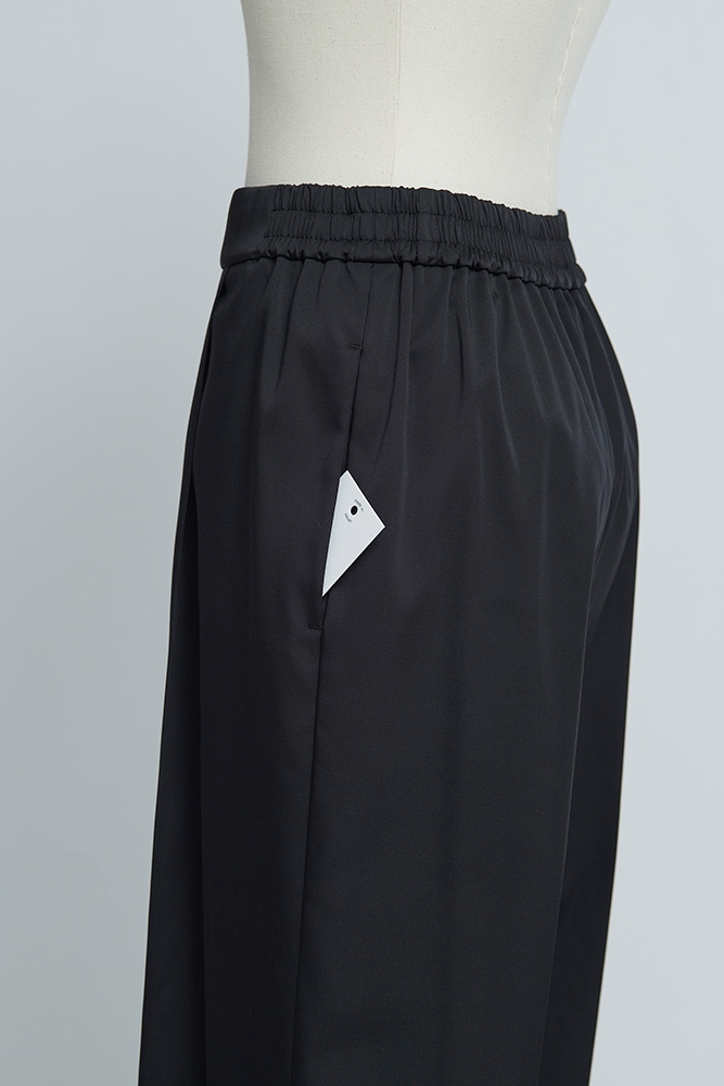 yori サテンワイドパンツ 38 ブラック サテンワイドパンツ | all item| yori