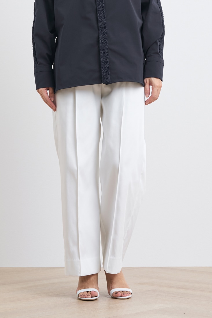 yori サテンワイドパンツ 38 ブラック サテンワイドパンツ | all item| yori