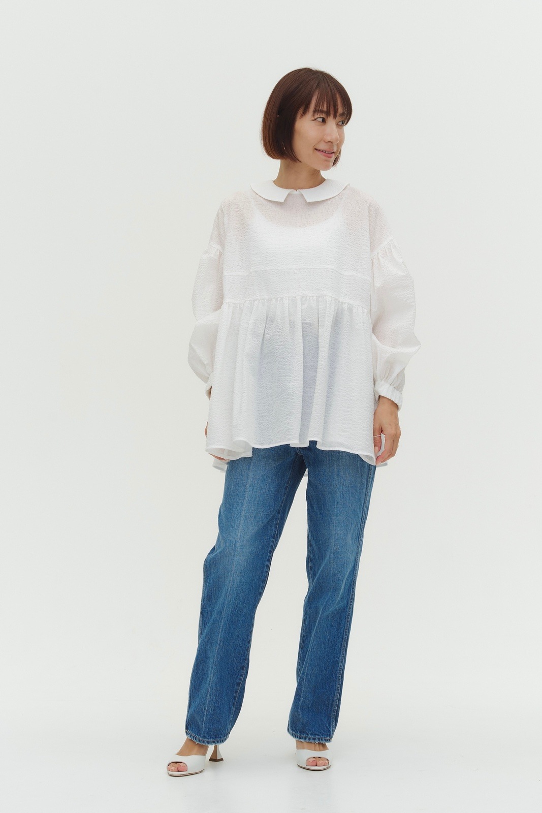 popupshop】フラットカラーシアーブラウス【会場お渡し】 | 3