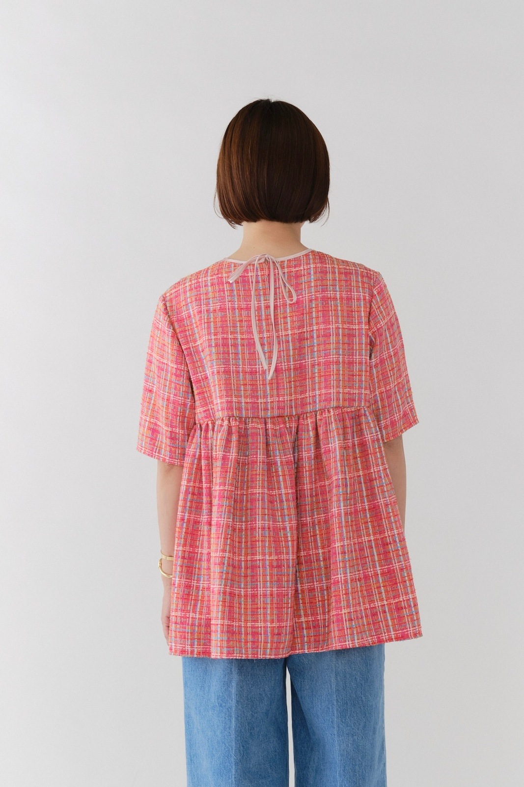 イッピーチェックフレアブラウス | 2025SM期中| yori