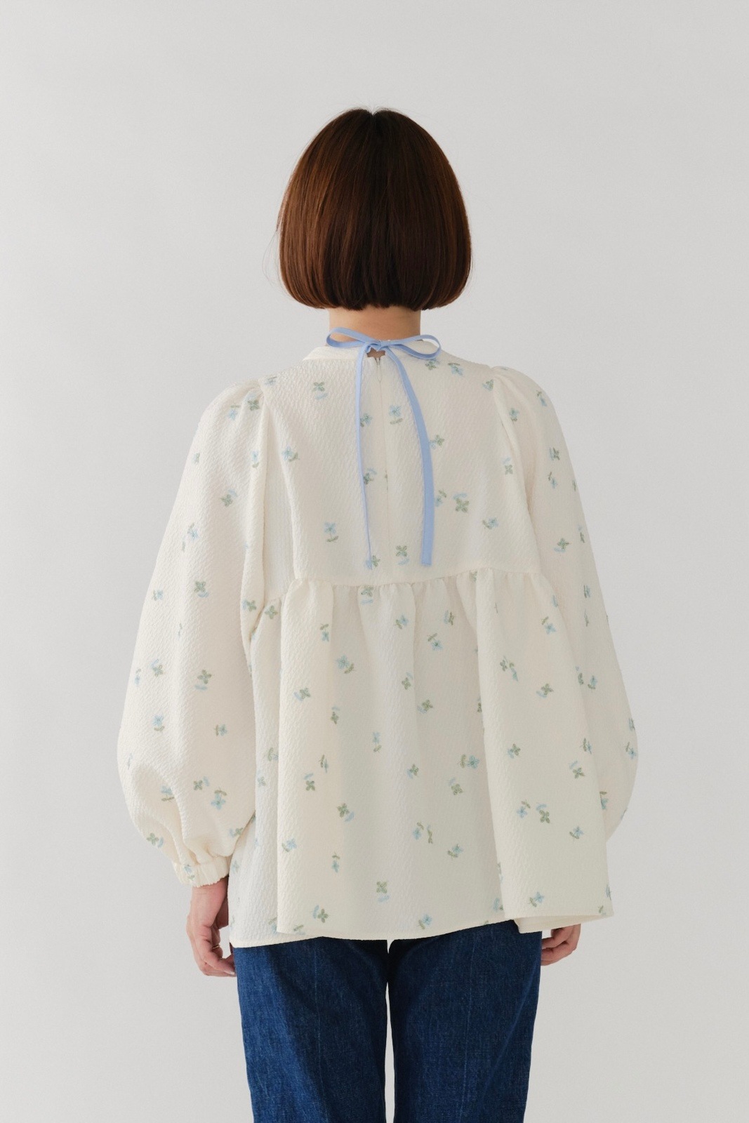 フクレ刺繍ギャザーブラウス【2025AW】 | all item| yori